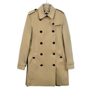 X12002 Burberry Brown belt windbreaker jacket 34 XXS size Slight stains